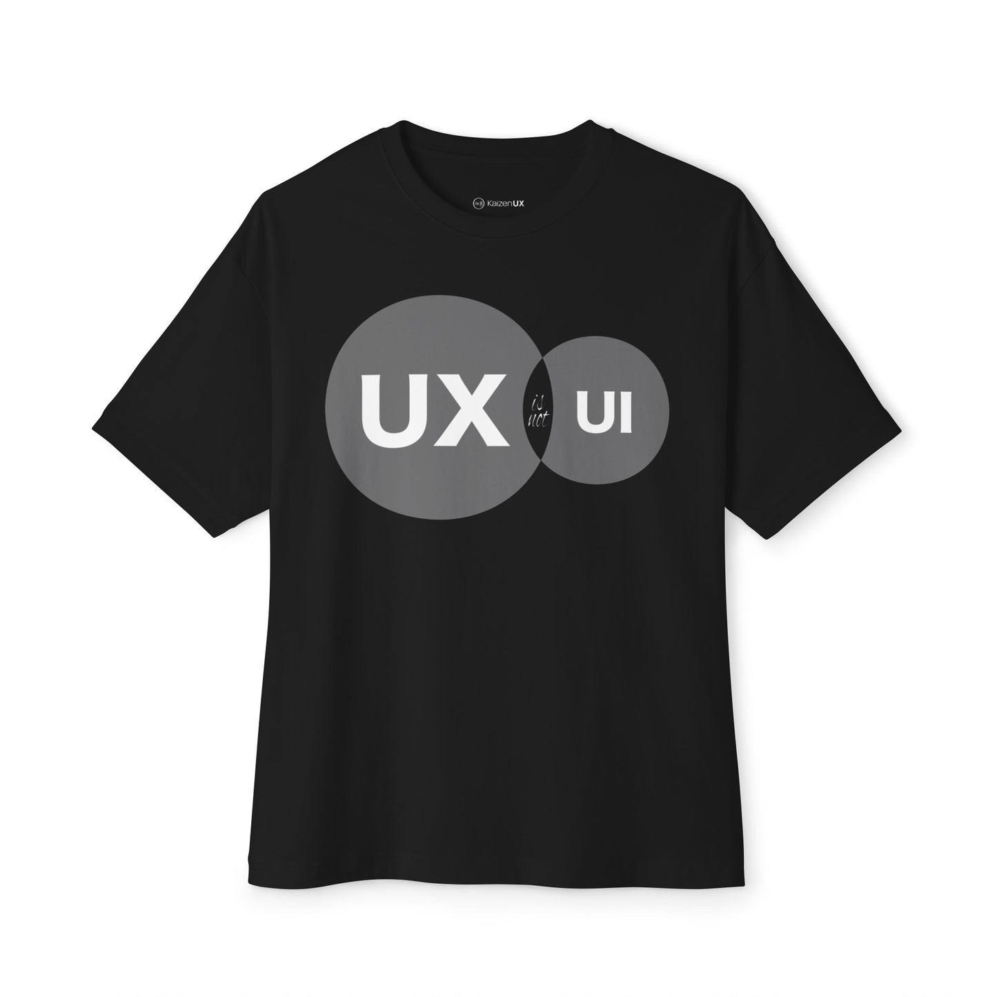 UX is not UI Venn Unisex Oversized Boxy Tee