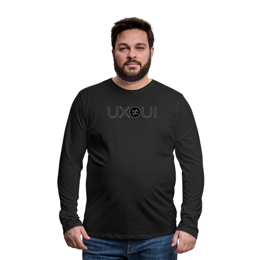 UX ≠ UI Men's Premium Long Sleeve T-Shirt - black