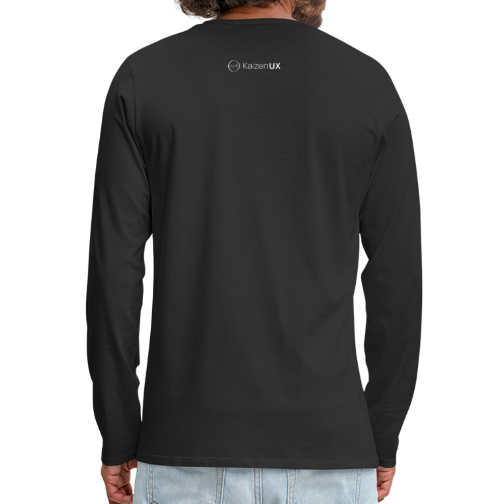 UX ≠ UI Men's Premium Long Sleeve T-Shirt - black