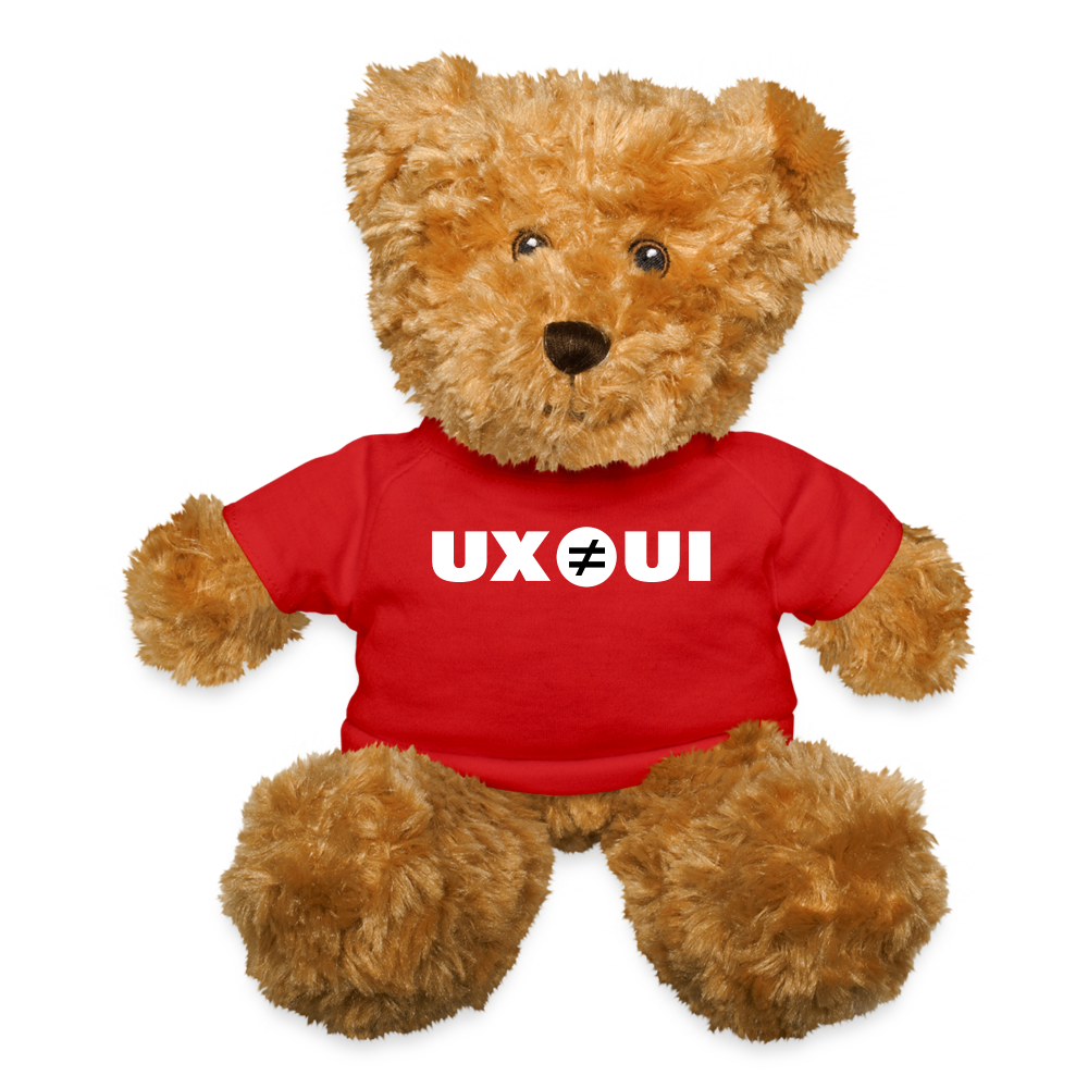 UX ≠ UI Teddy Bear - red