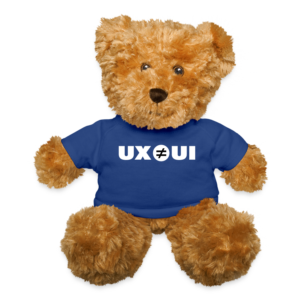 UX ≠ UI Teddy Bear - royal blue