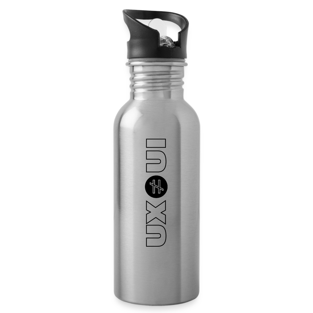 UX ≠ UI Water Bottle - silver